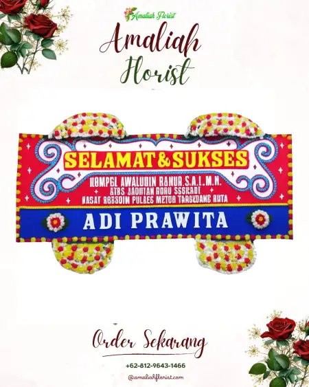 Papan Bunga Ucapan Selamat Simogirang