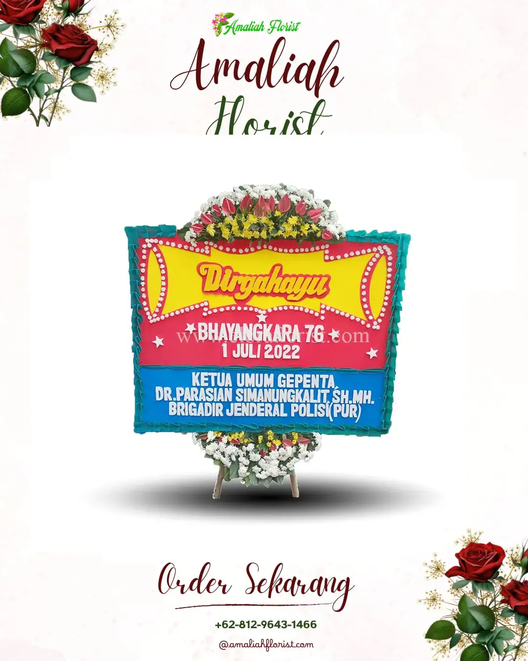 Papan Bunga HUT Ulang Tahun Simogirang